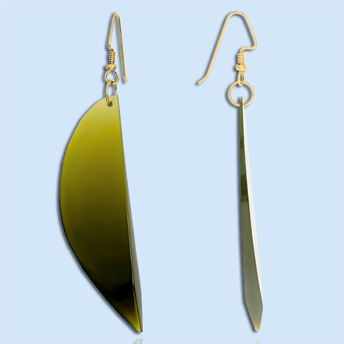wyoming honey jade dangle earrings