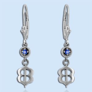 sapphire dangle earrings from Bopie's