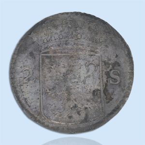 2 stuivers coin from Akeredam shipwreck in norway