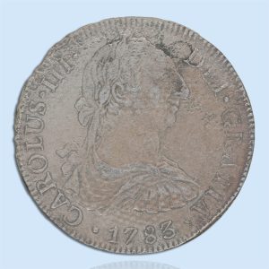 8 reales milled bust coin from mexico city recovered from el cazador shipwreck