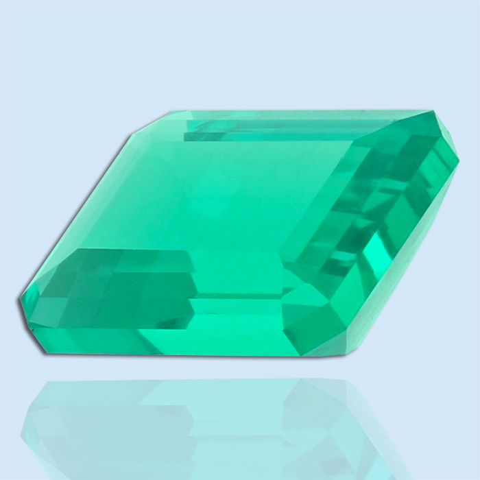 emerald cut lab created emerald loose gemstone