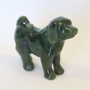 nephrite jade dog carving