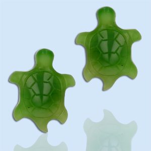 nephrite jade turtle stud earrings