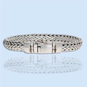 bali sterling silver woven dome bracelet